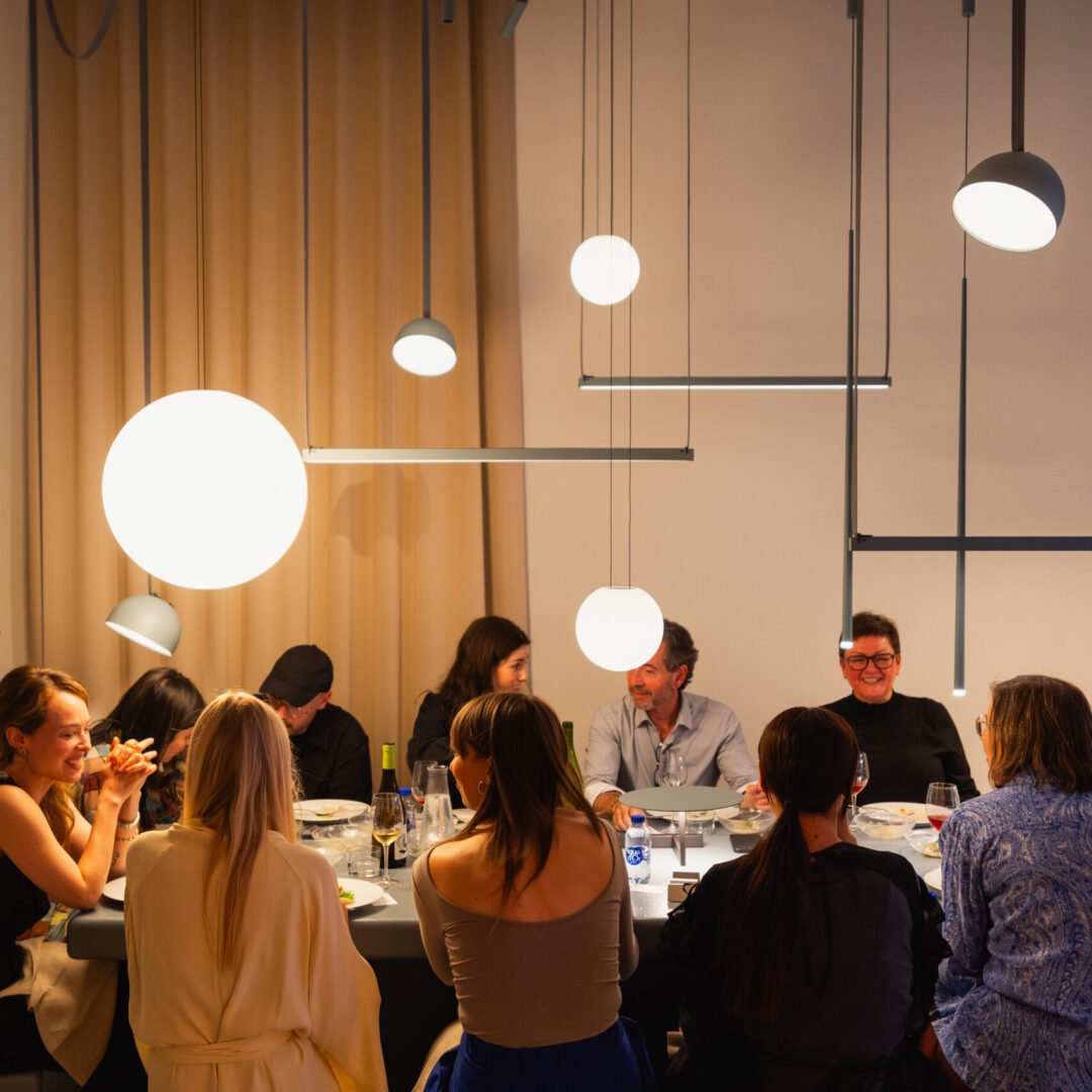 Exhibition floor and visitors at 3 days of Design in Copenhagen during Vibia event