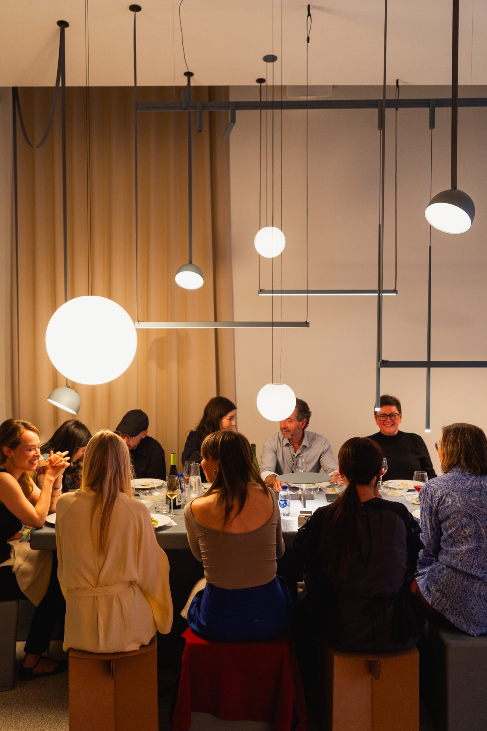 Exhibition floor and visitors at 3 days of Design in Copenhagen during Vibia event