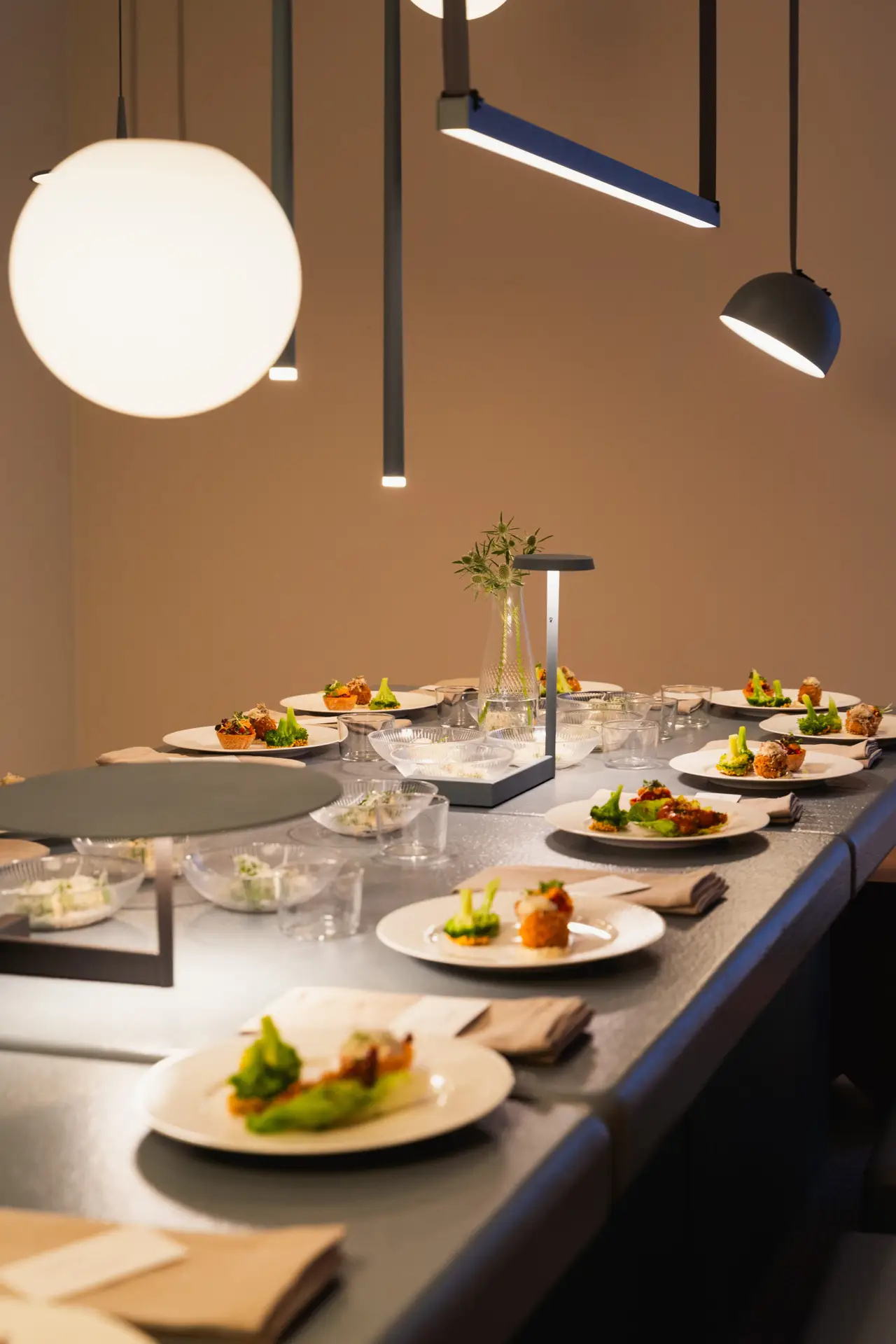 Exhibition floor and visitors at 3 days of Design in Copenhagen during Vibia event