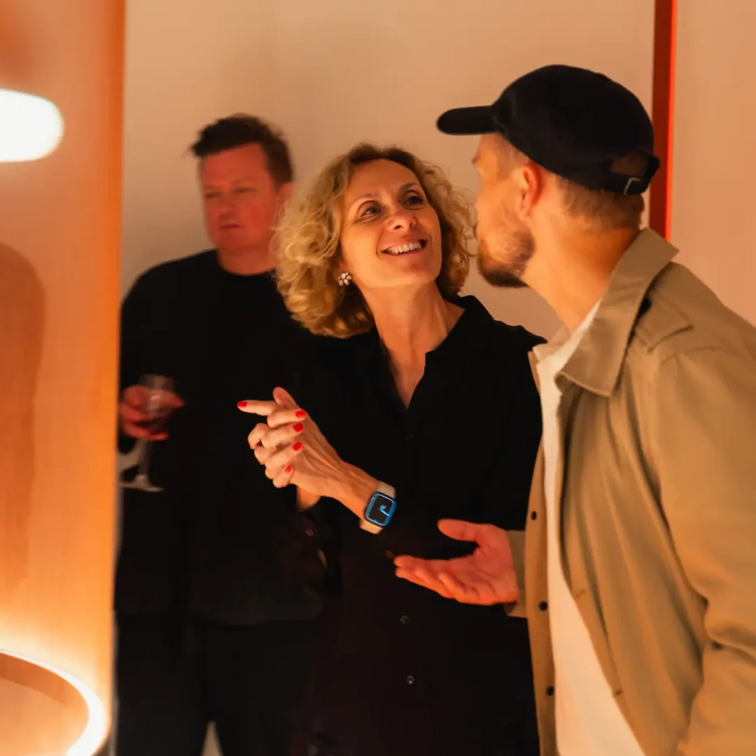 Exhibition floor and visitors at 3 days of Design in Copenhagen during Vibia event