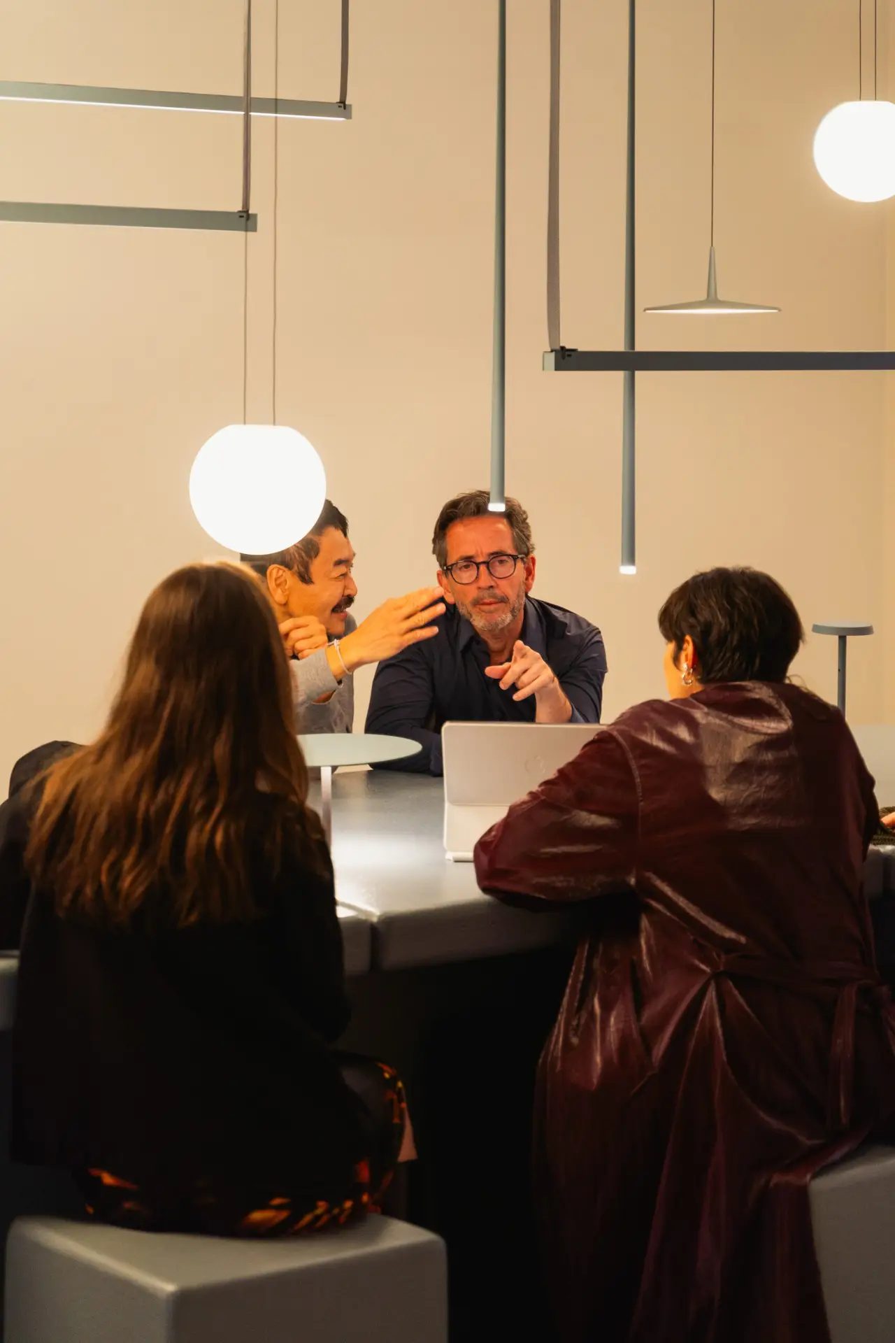Exhibition floor and visitors at 3 days of Design in Copenhagen during Vibia event