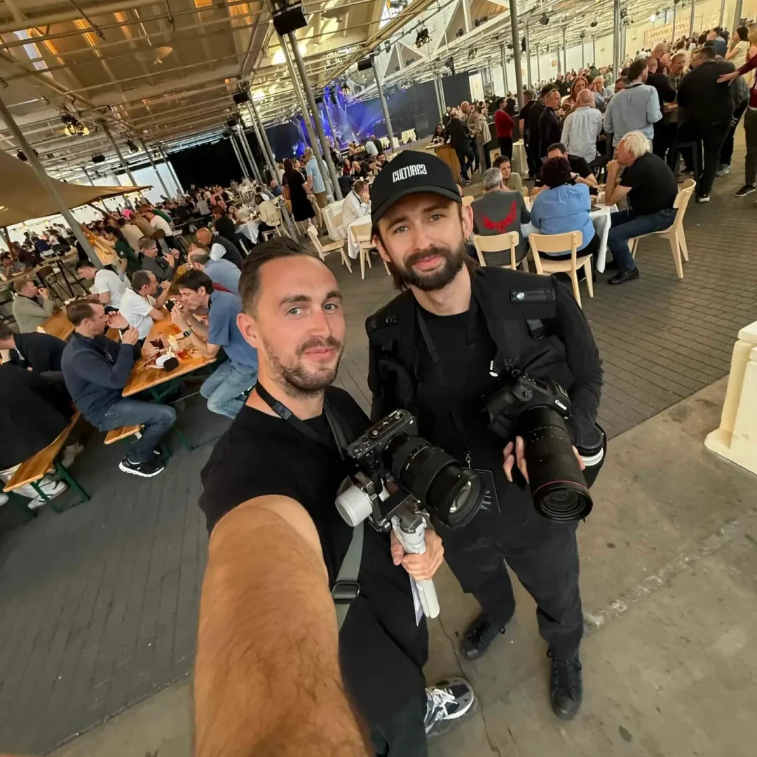event video production team filming at Bella Center Copenhagen conference